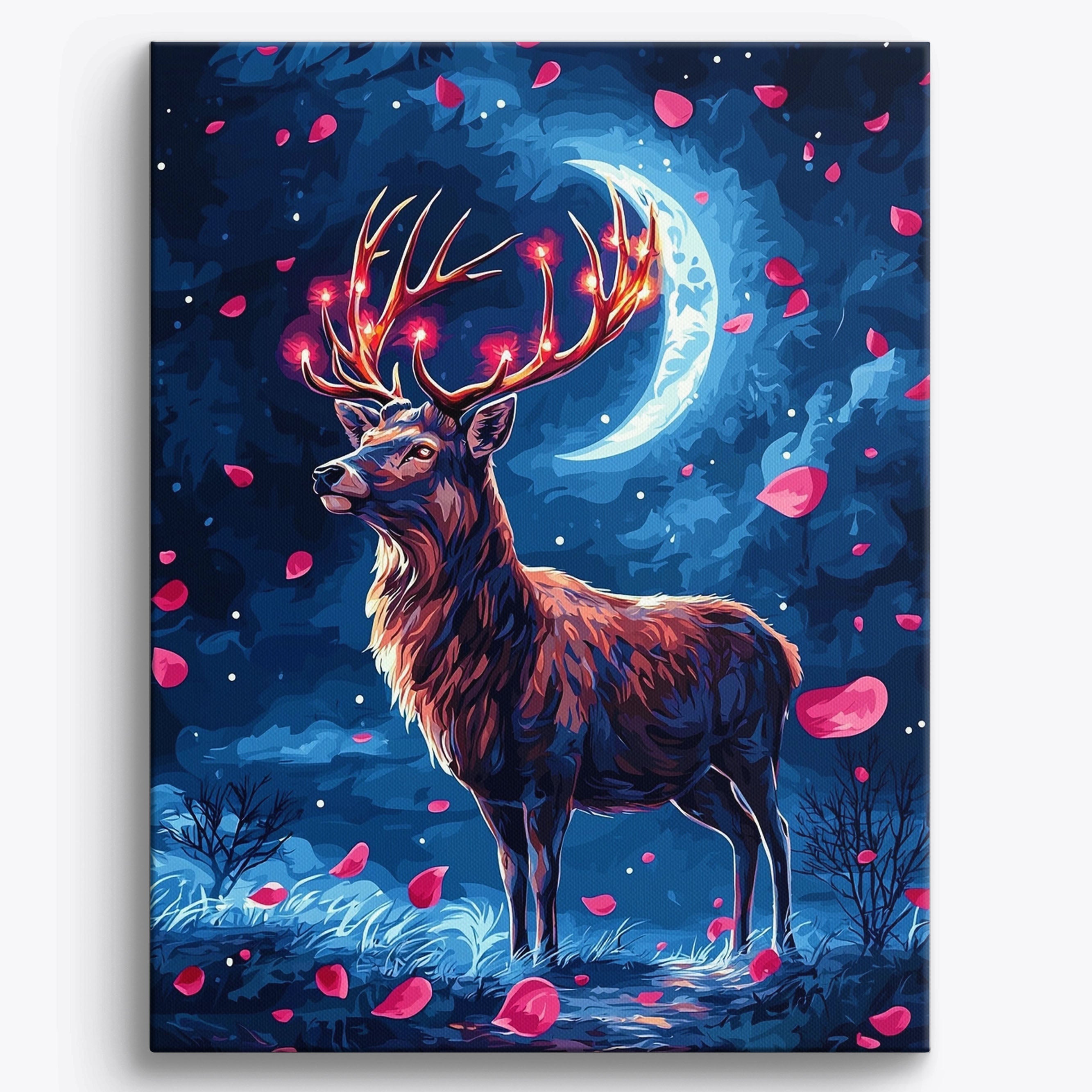 Glow Antler Night No Frame / Regular (19.7"x15.75"/50x40cm)