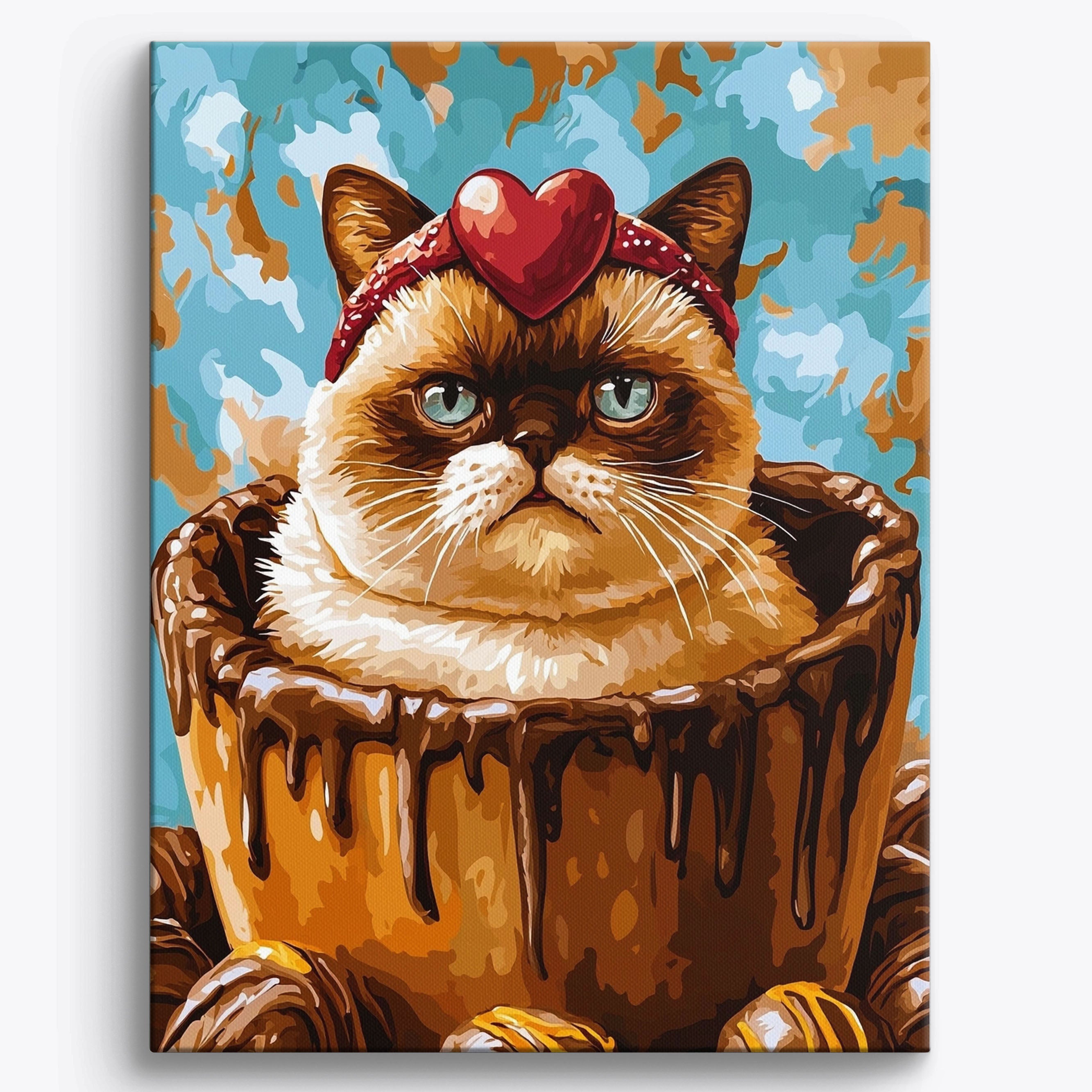 Grumpy Box Cat No Frame / Regular (19.7"x15.75"/50x40cm)