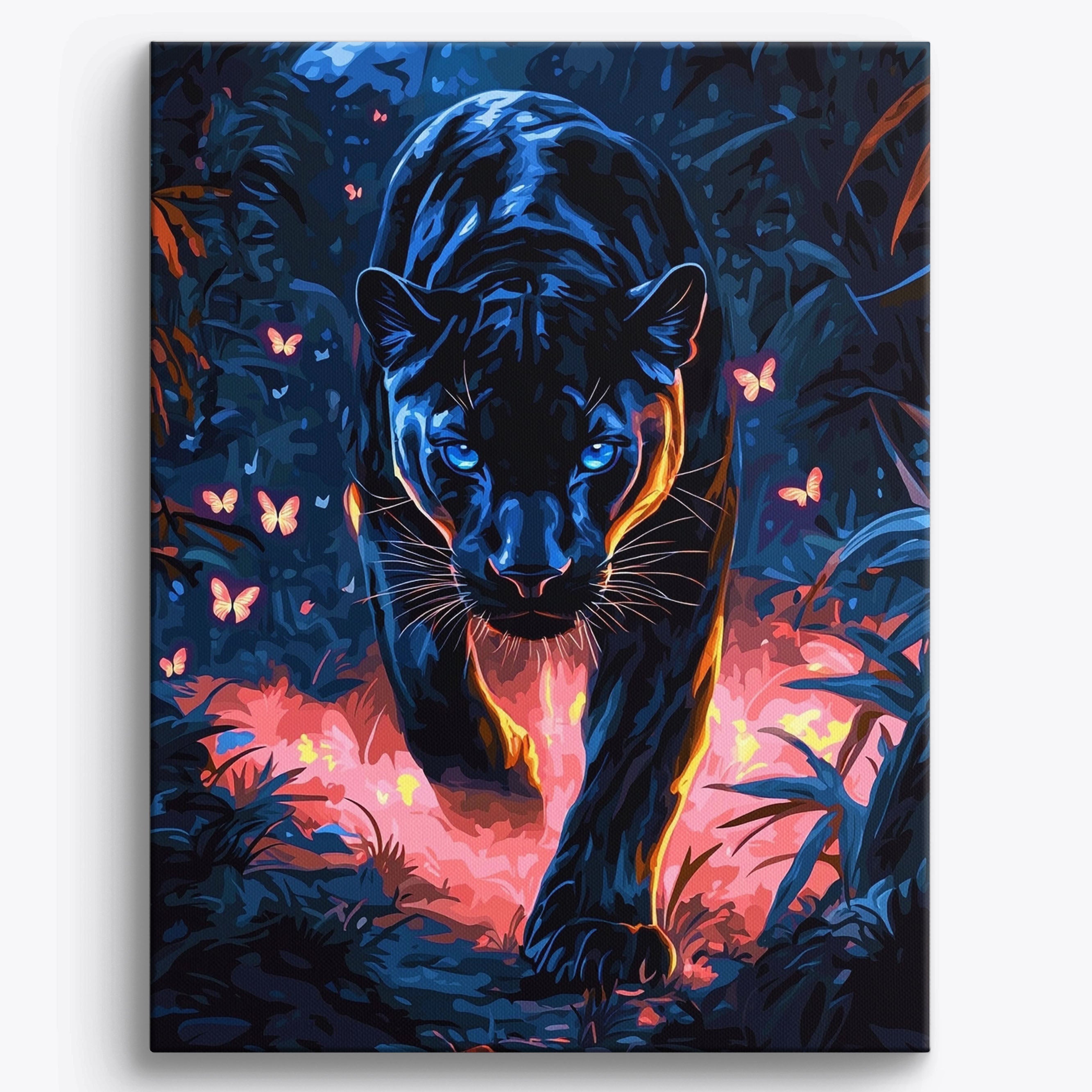 Moonlit Panther No Frame / Regular (19.7"x15.75"/50x40cm)