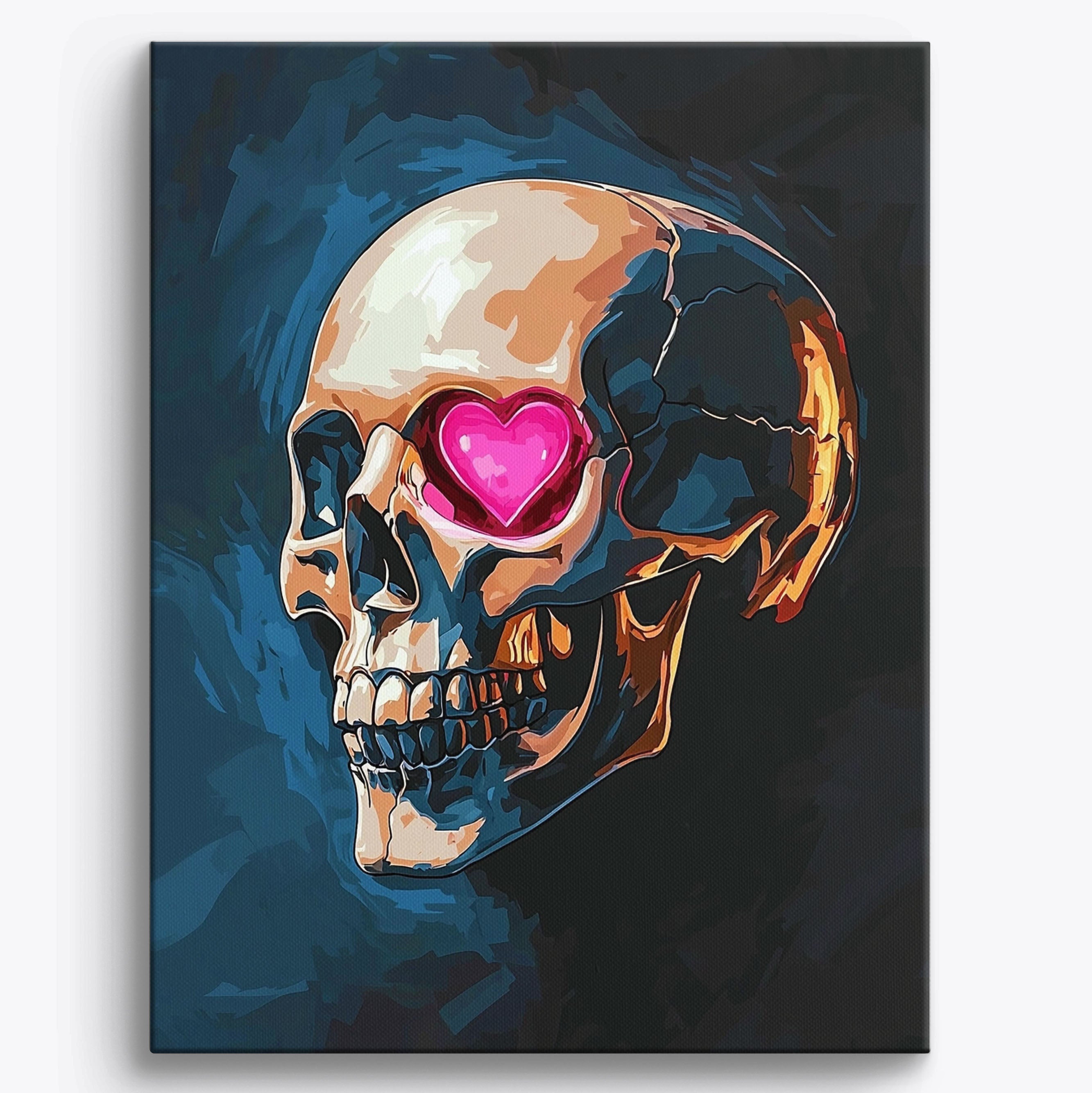 Metallic Heart No Frame / Regular (19.7"x15.75"/50x40cm)