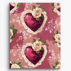 Victorian Hearts No Frame / Regular (19.7"x15.75"/50x40cm)