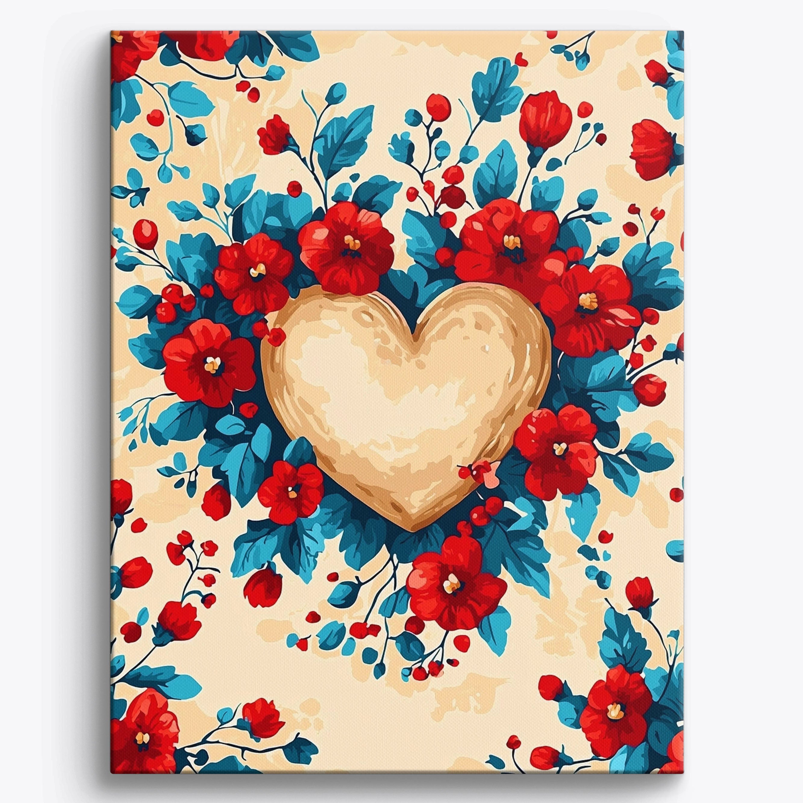 Floral Melody No Frame / Regular (19.7"x15.75"/50x40cm)