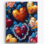 Dark Floral Love No Frame / Regular (19.7"x15.75"/50x40cm)