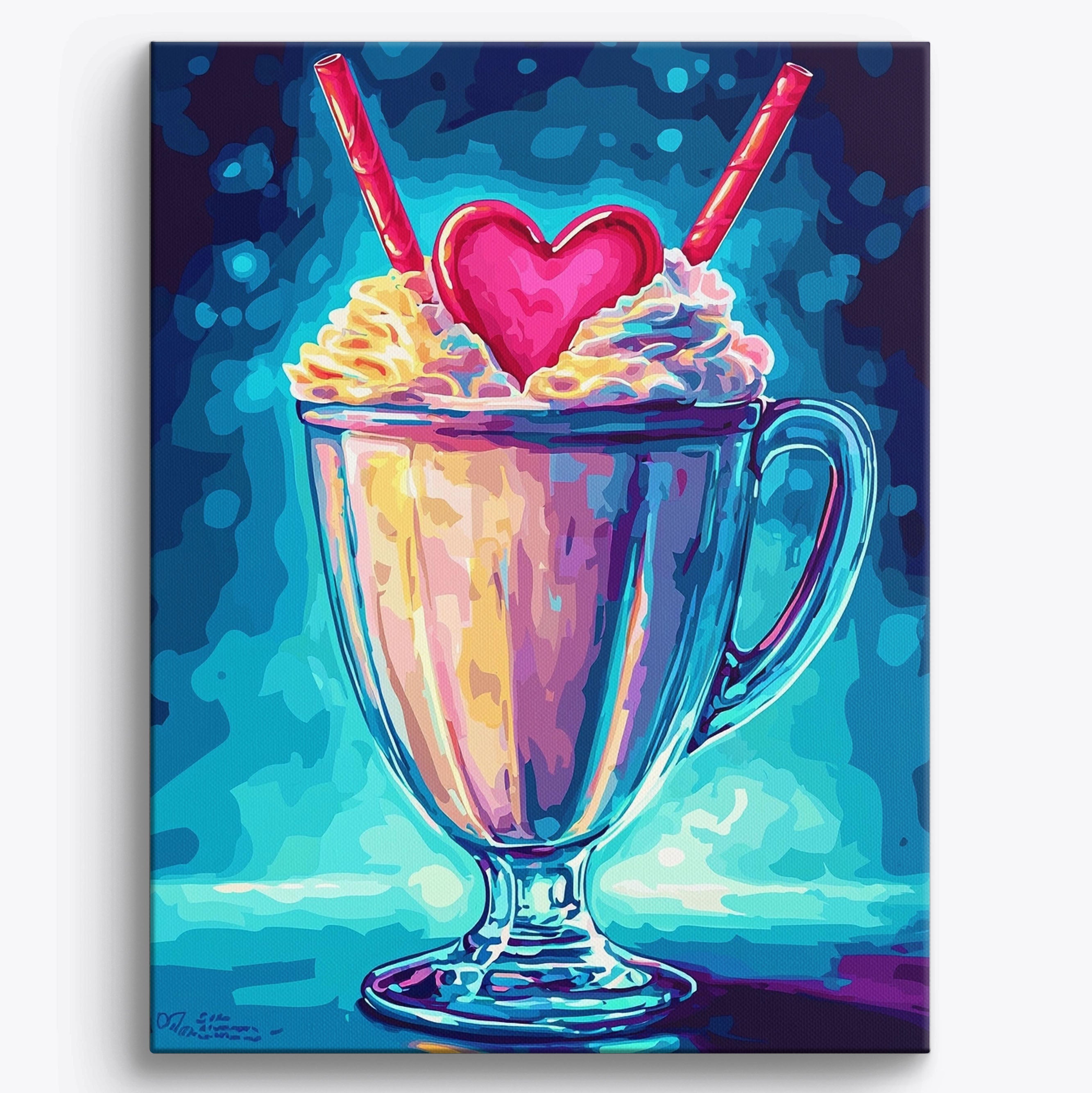 Milkshake Heartbeat No Frame / Regular (19.7"x15.75"/50x40cm)