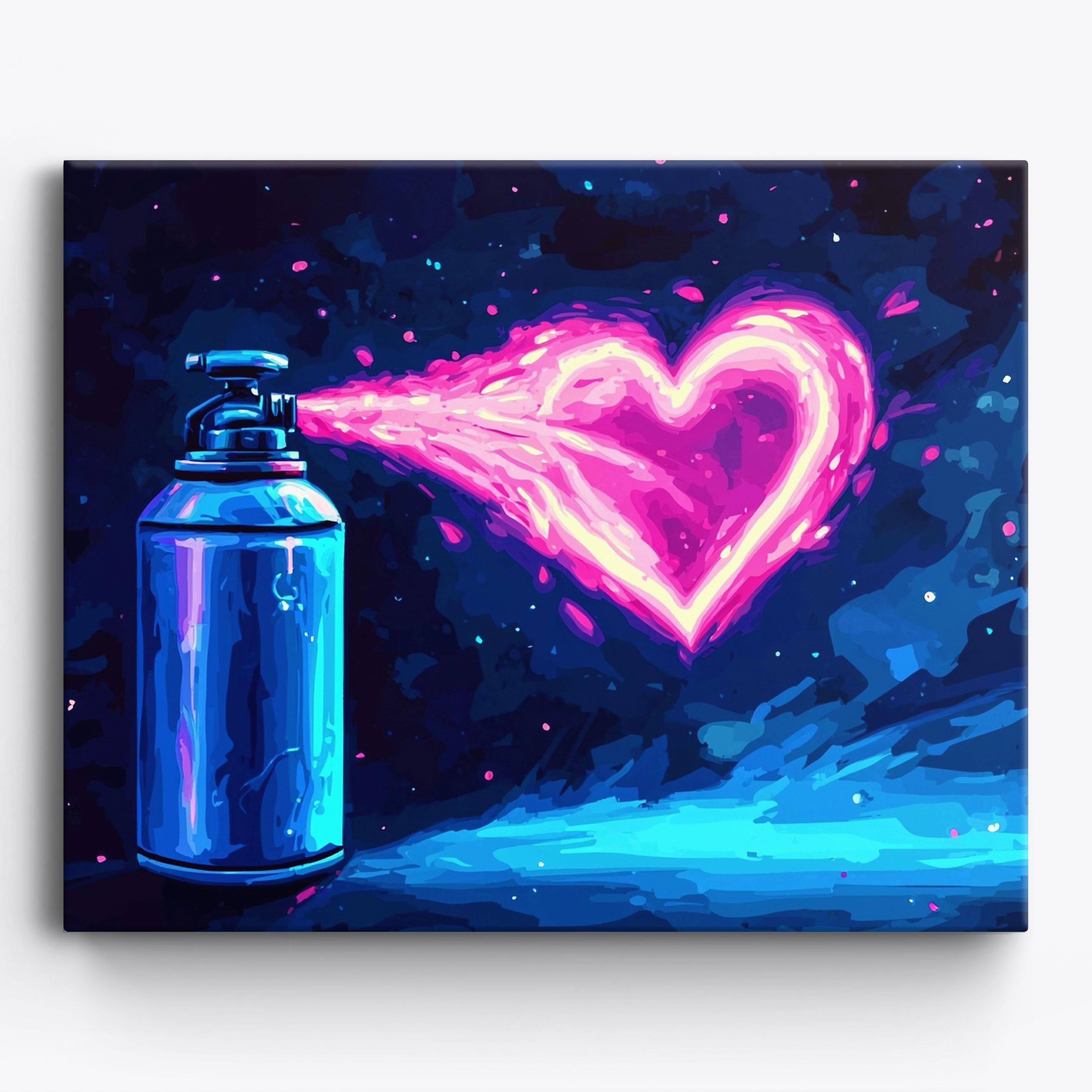 Neon Love Burst No Frame / Regular (15.75"x19.7"/40x50cm)
