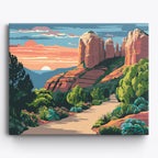 Sunset Sedona Trail No Frame / 50x40cm