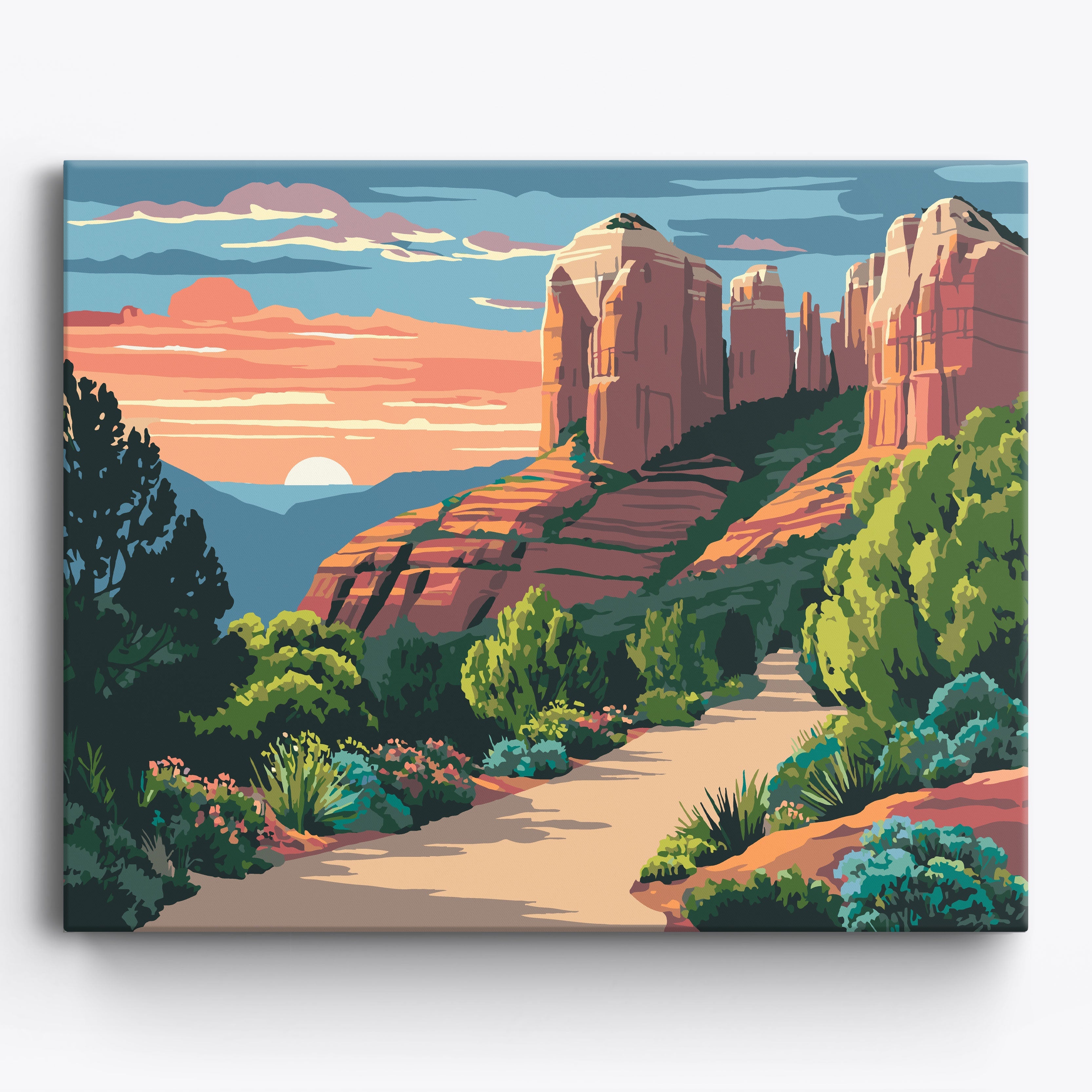 Sunset Sedona Trail No Frame / 50x40cm