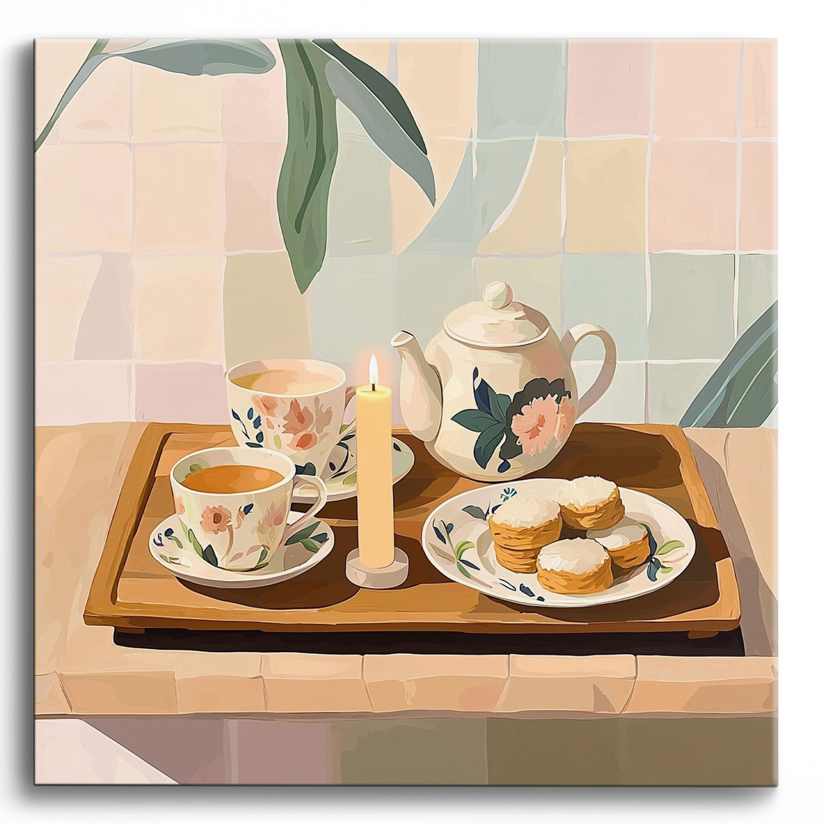 Delicate Tray No Frame / 40x40cm