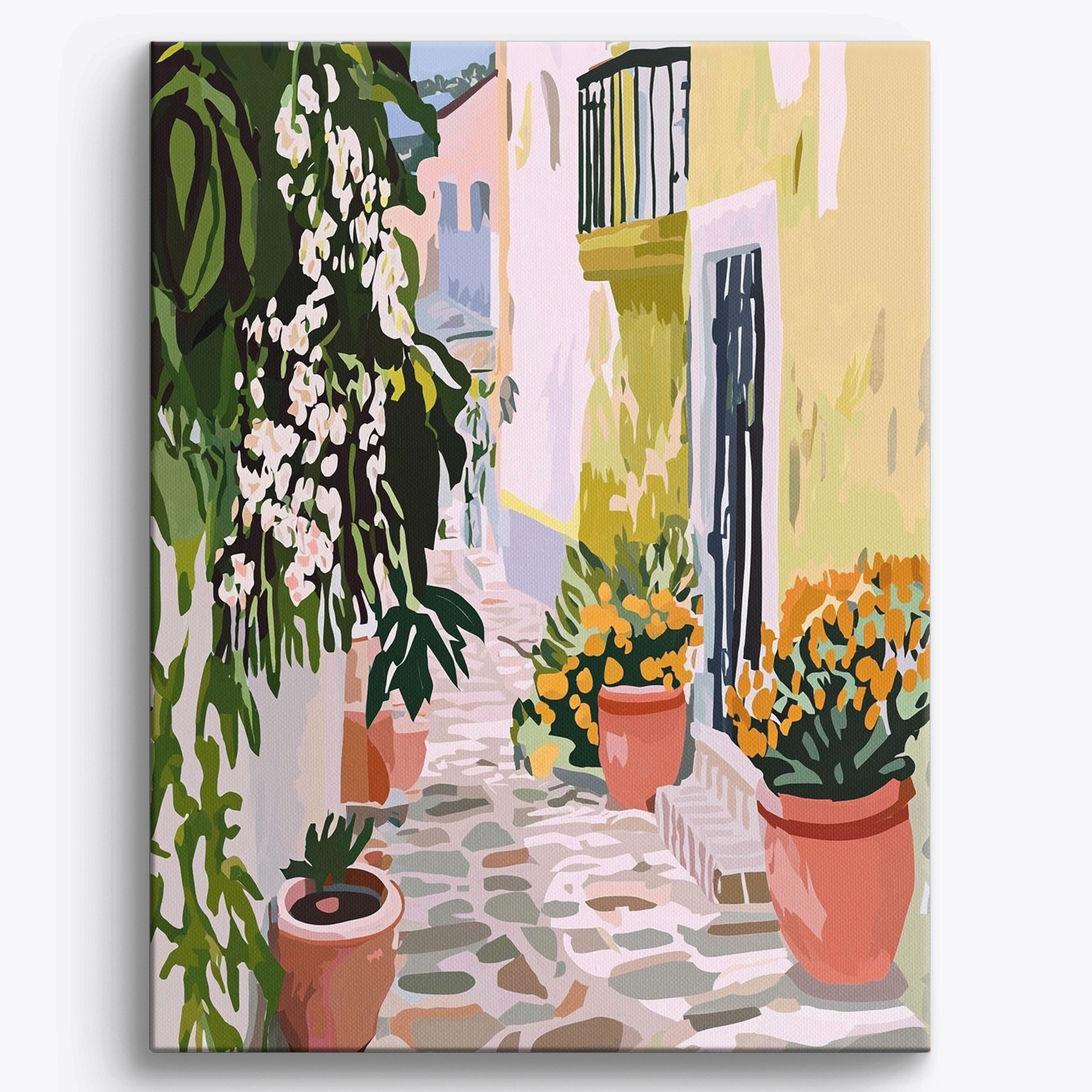 Pastel Alleyway Delight No Frame / 40x50cm
