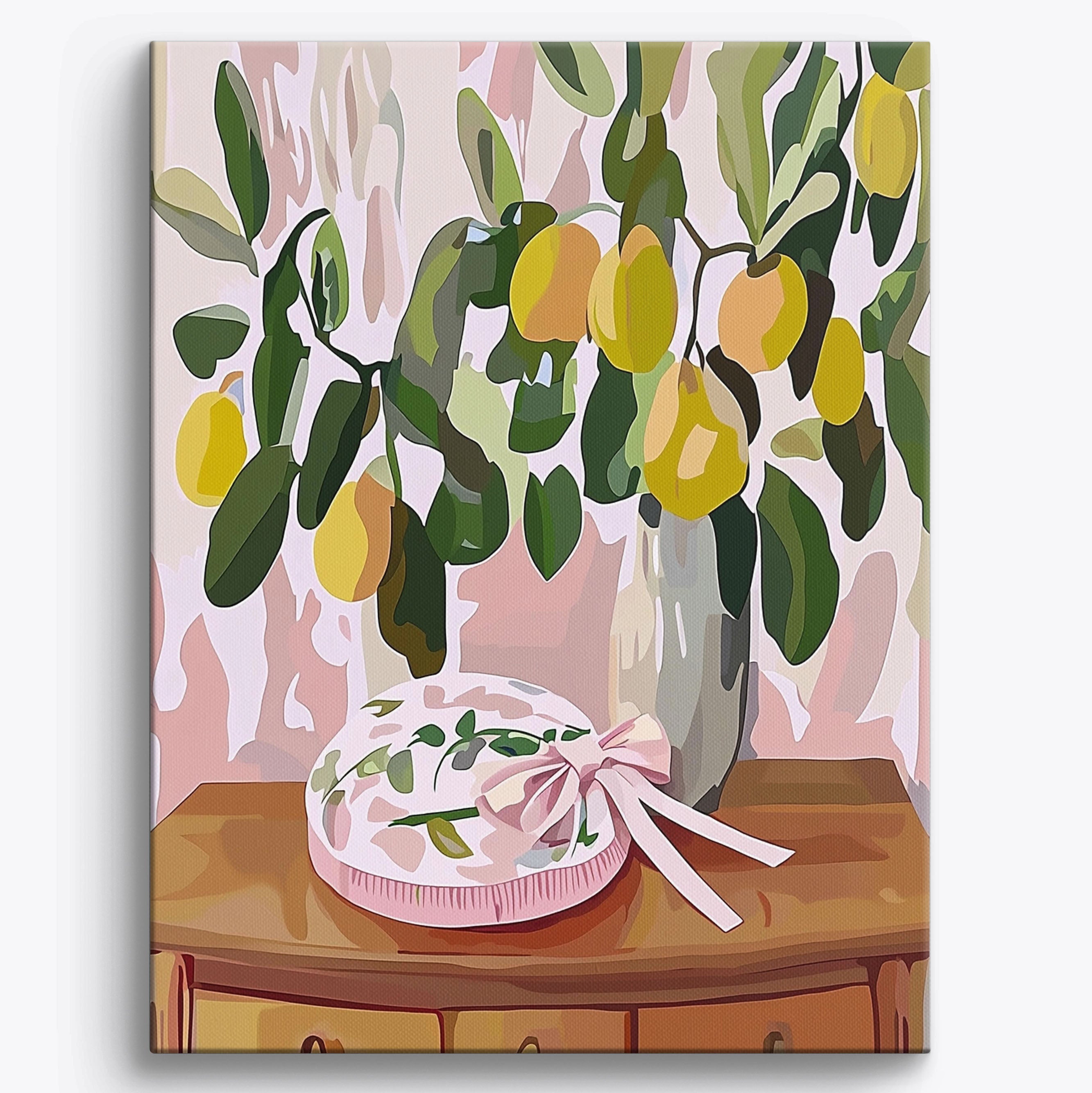 Ribbon Beret Elegance No Frame / 40x50cm