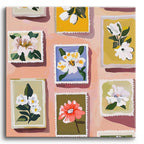 Floral Stamp Collection No Frame / 40x40cm