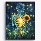 Glass Sunflower No Frame / 40x50cm