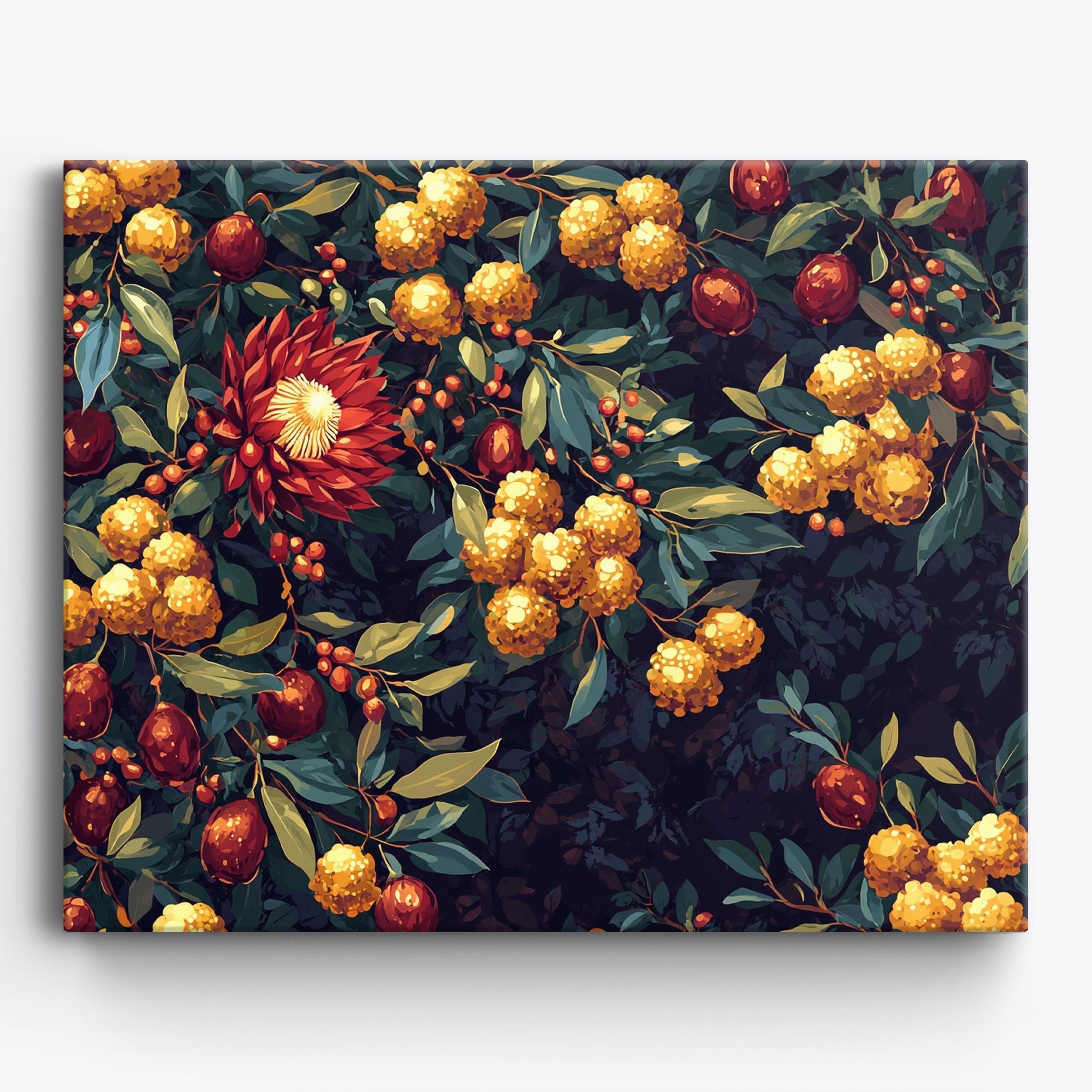 Golden Bloom Trail No Frame / 50x40cm