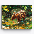 Cautious Stream Explorer No Frame / 50x40cm