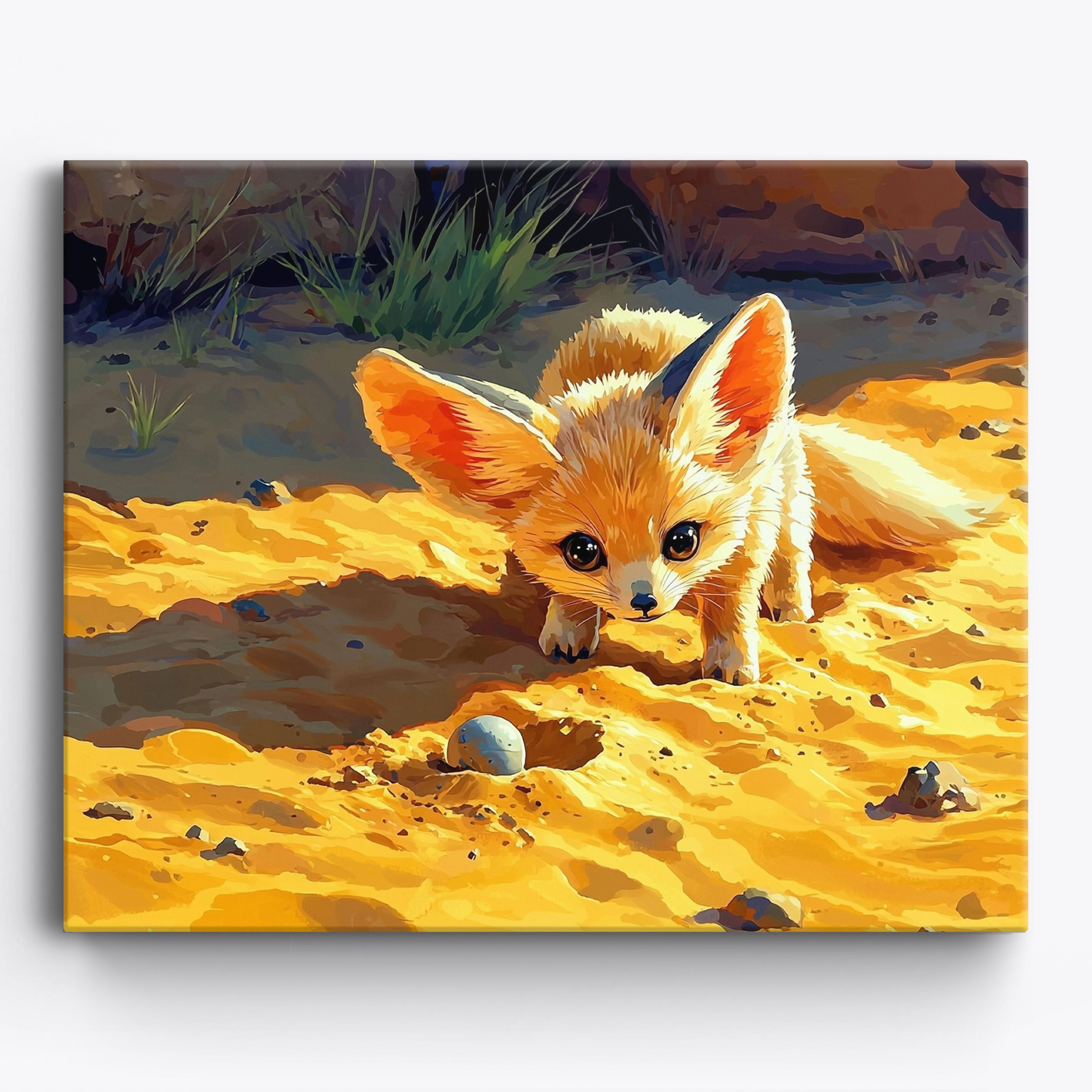 Sunset Fennec No Frame / 50x40cm