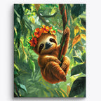Canopy Crown Sloth No Frame / 40x50cm