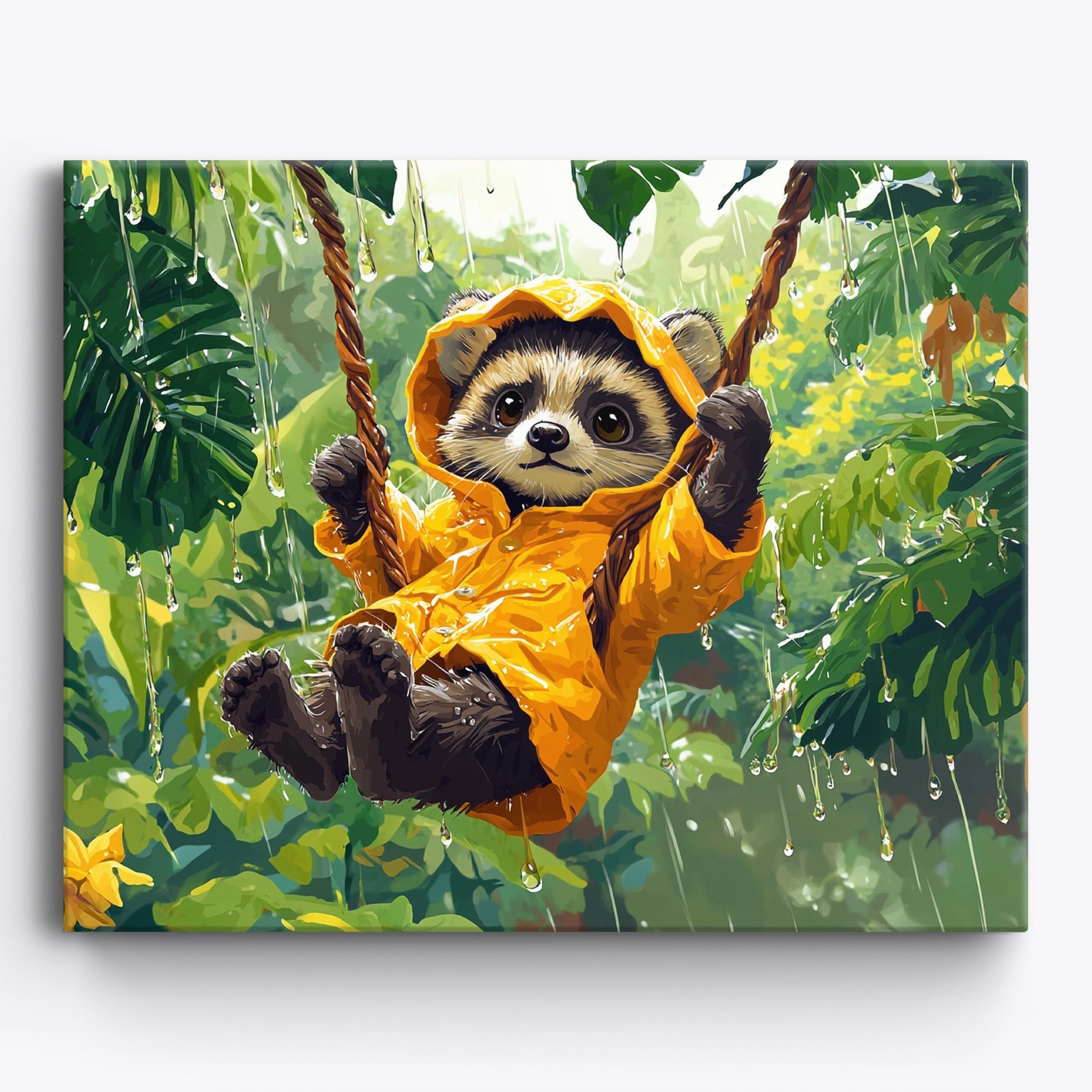Binturong Rain Dance No Frame / 50x40cm