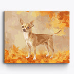 Chihuahua Autumn No Frame / 50x40cm