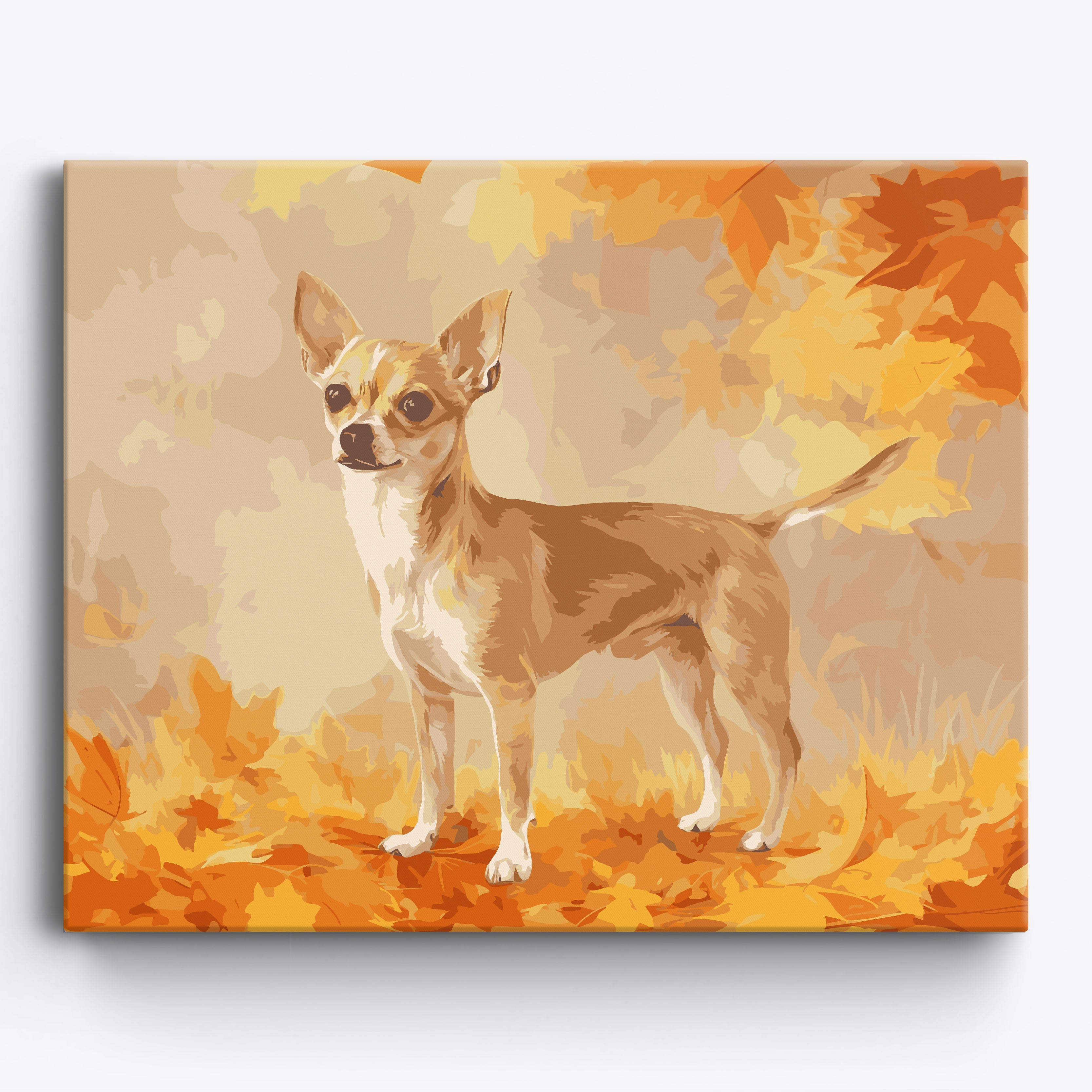 Chihuahua Autumn No Frame / 50x40cm