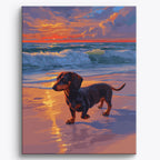 Sunset Dachshund No Frame / 40x50cm