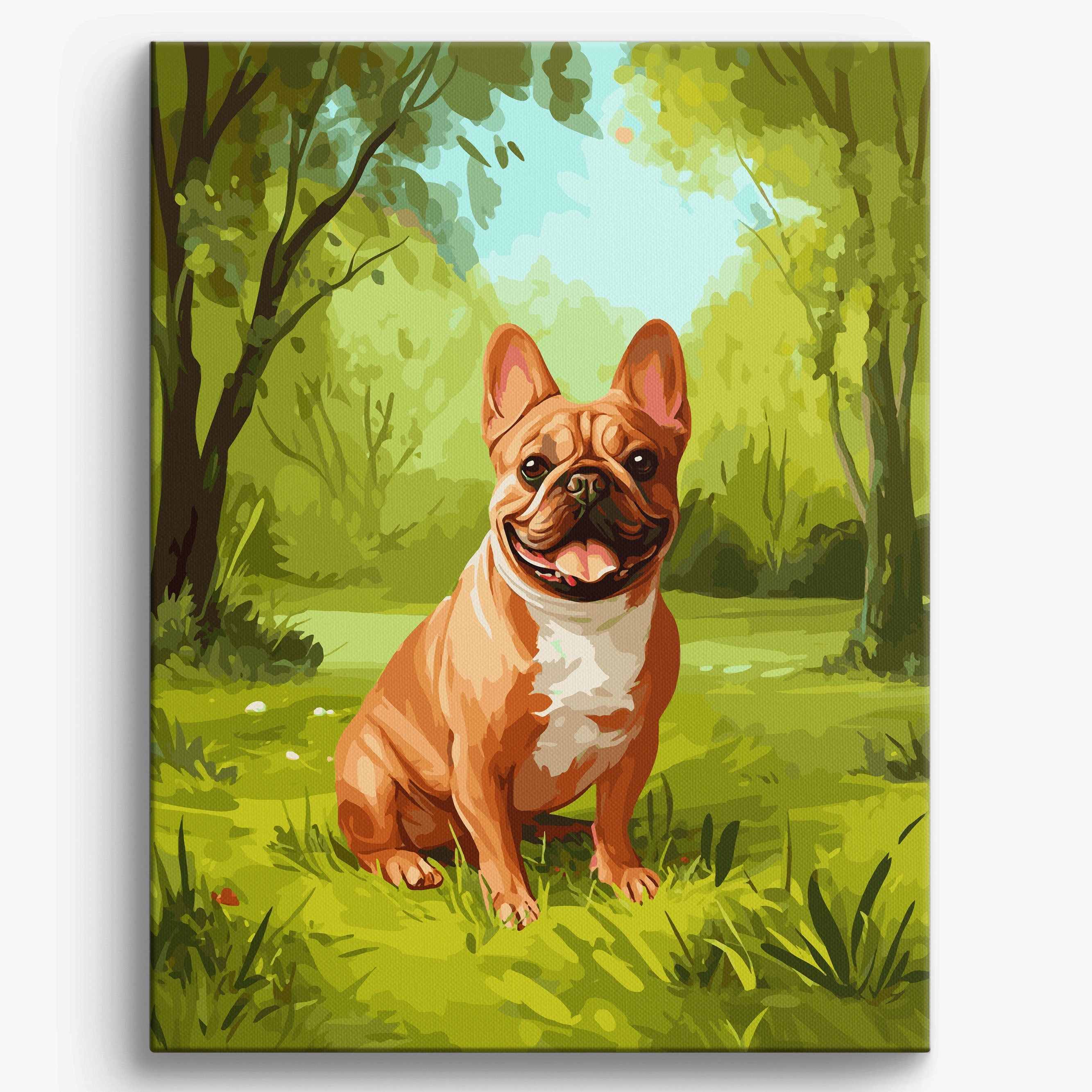 French Bulldog Forest No Frame / 40x50cm