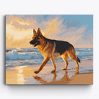 German Shepherd Shores No Frame / 50x40cm