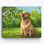 Labrador Retriever Meadow No Frame / 50x40cm