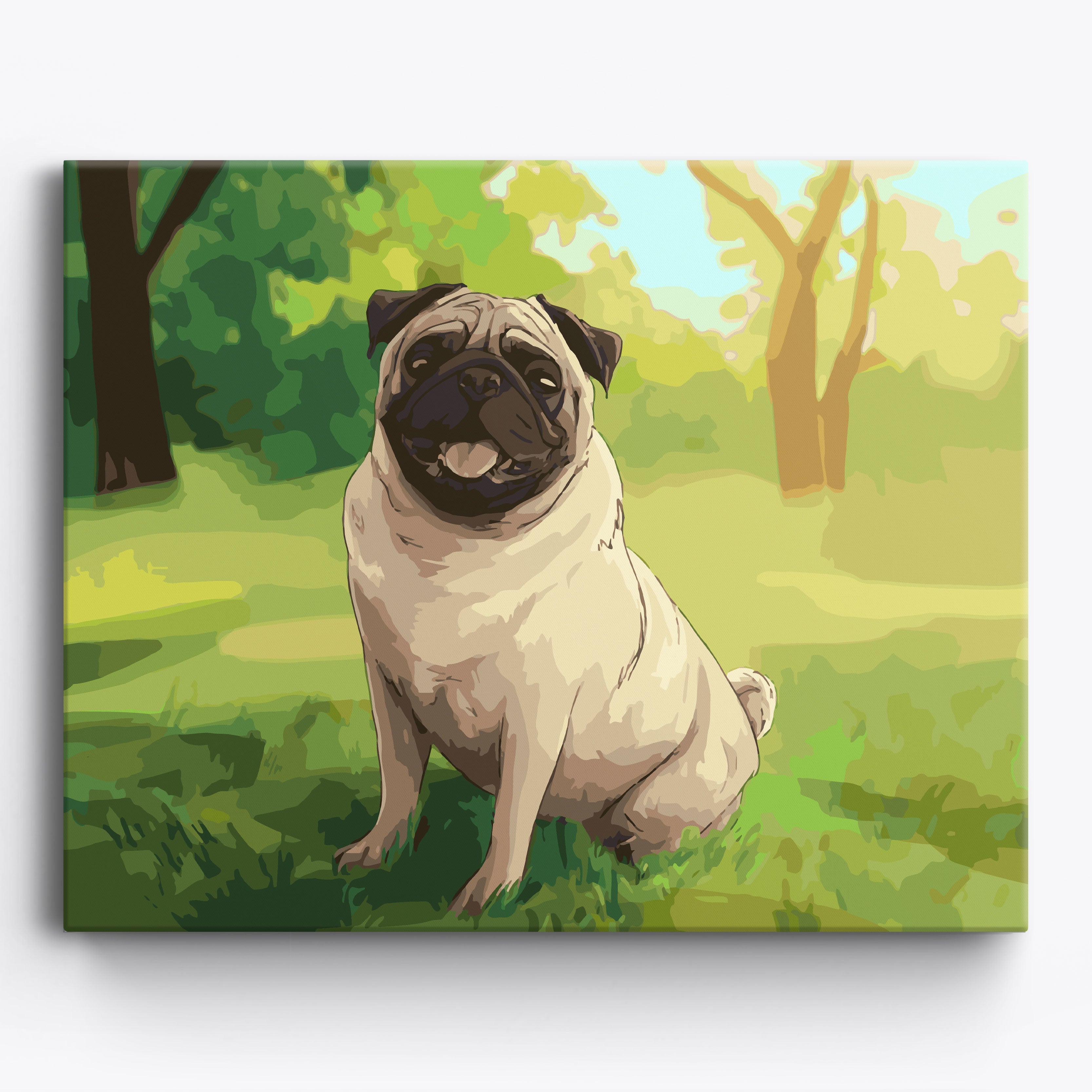 Grassland Pug No Frame / 50x40cm
