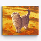 Autumn Scottish Fold No Frame / 50x40cm