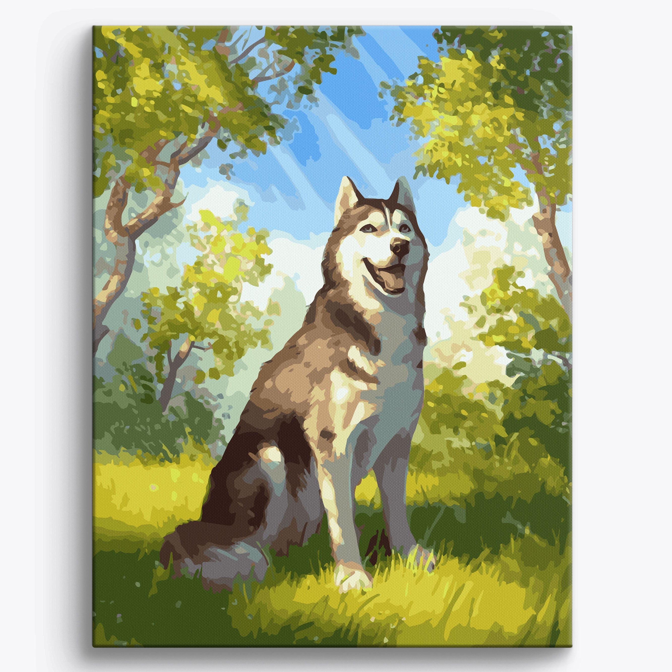 Happy Husky No Frame / 40x50cm