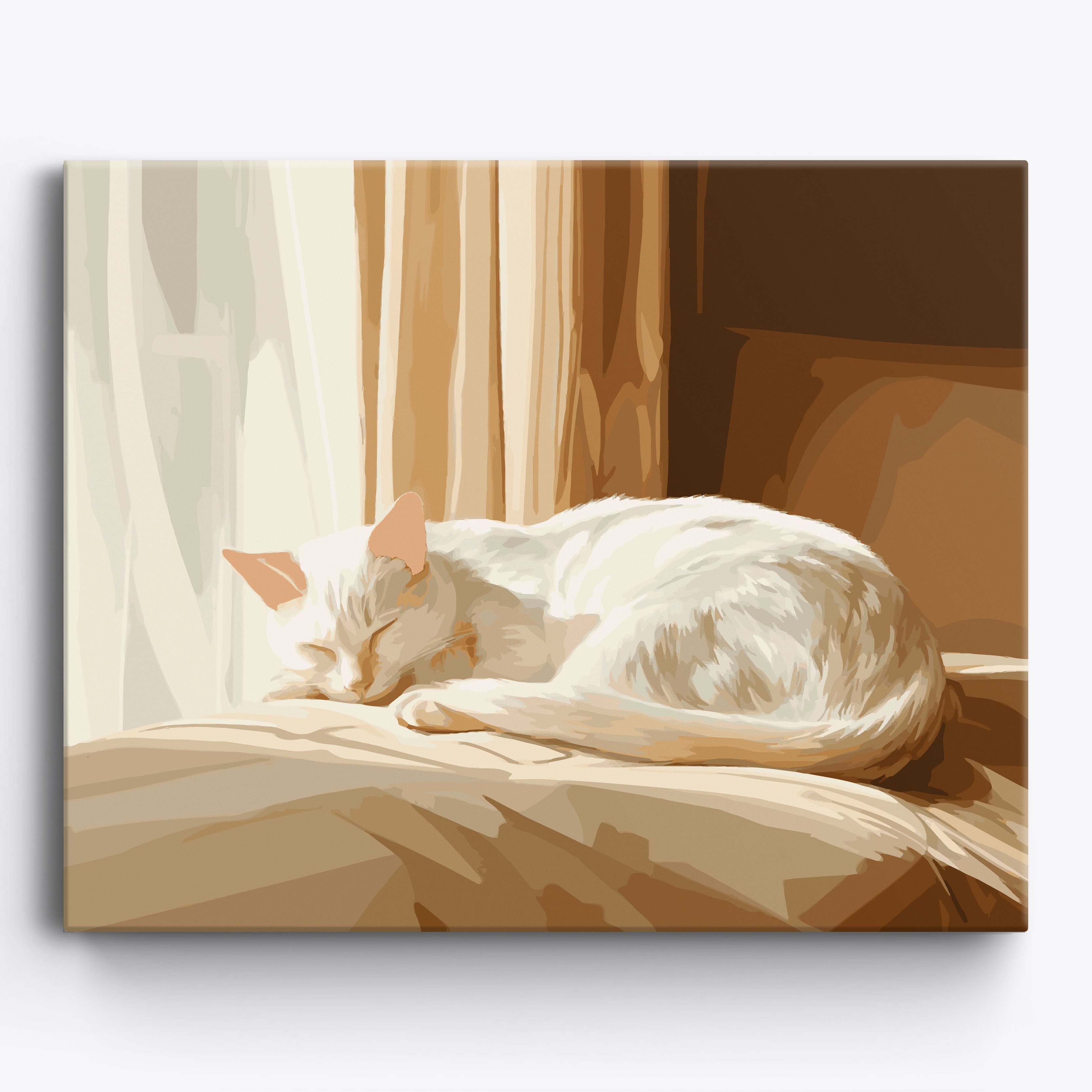 Sleepy Misty Framed / 50x40cm