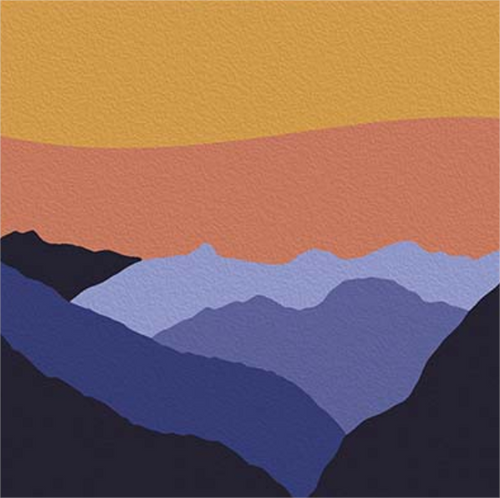 Abstract Mountain Collage Mini Kit