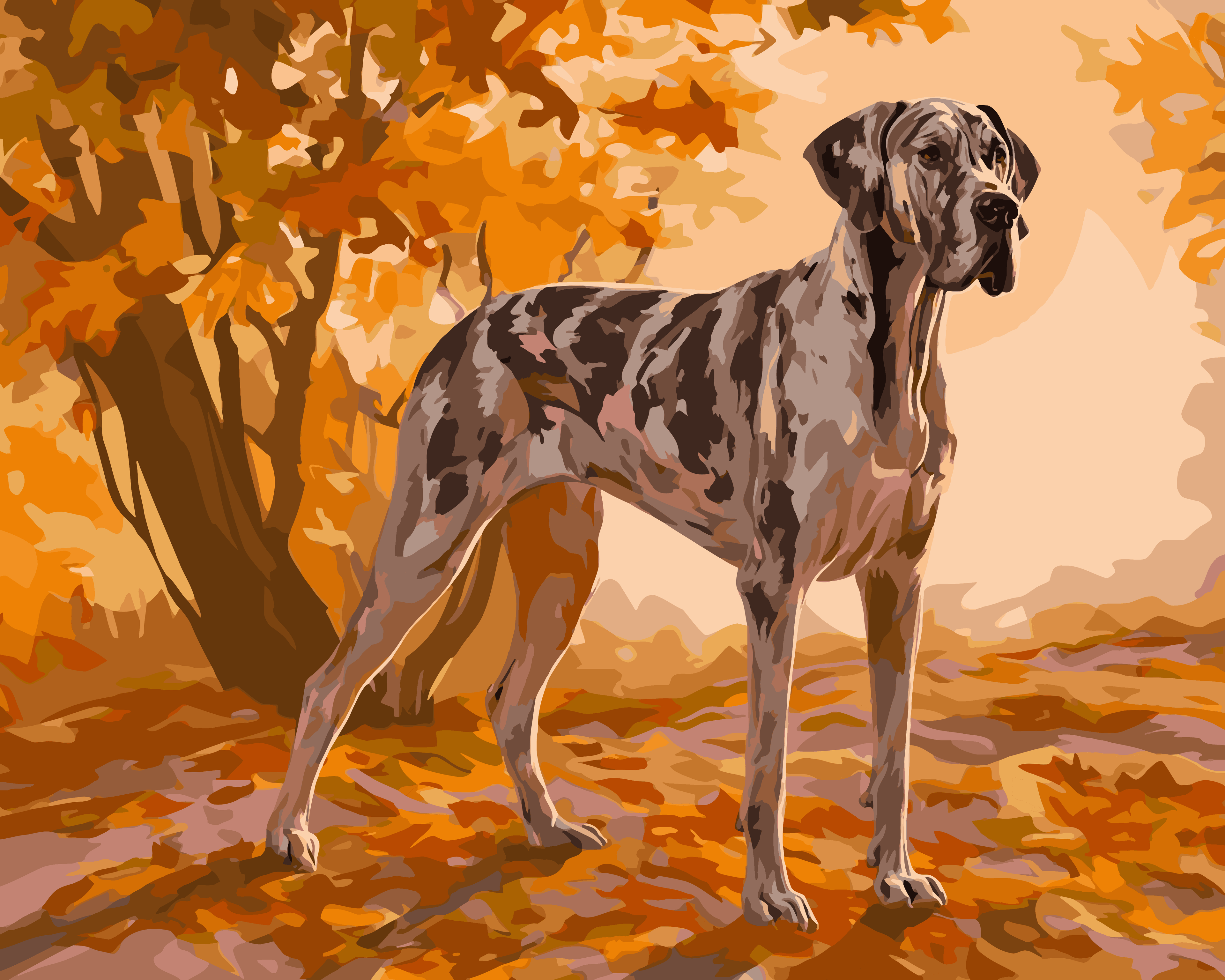 Autumn Great Dane