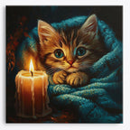 Cozy Kitten No Frame / Regular (15.75"x15.75"/40x40cm) / 24 colors
