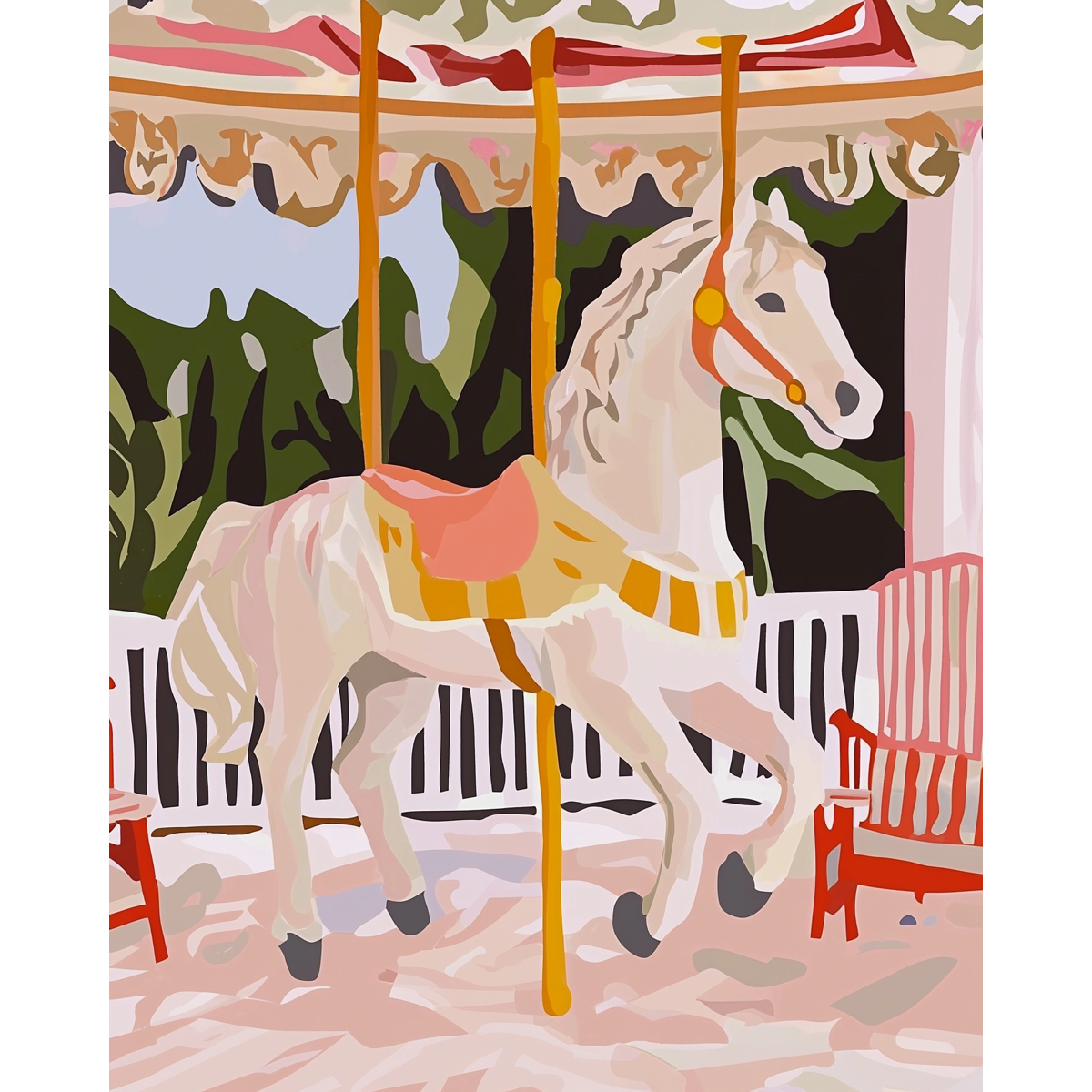 Dreamy Horse Silhouette