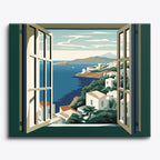 Mediterranean Vista No Frame / 24 colors