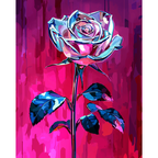 Neon Chrome Rose