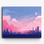 Pastel Skyline No Frame