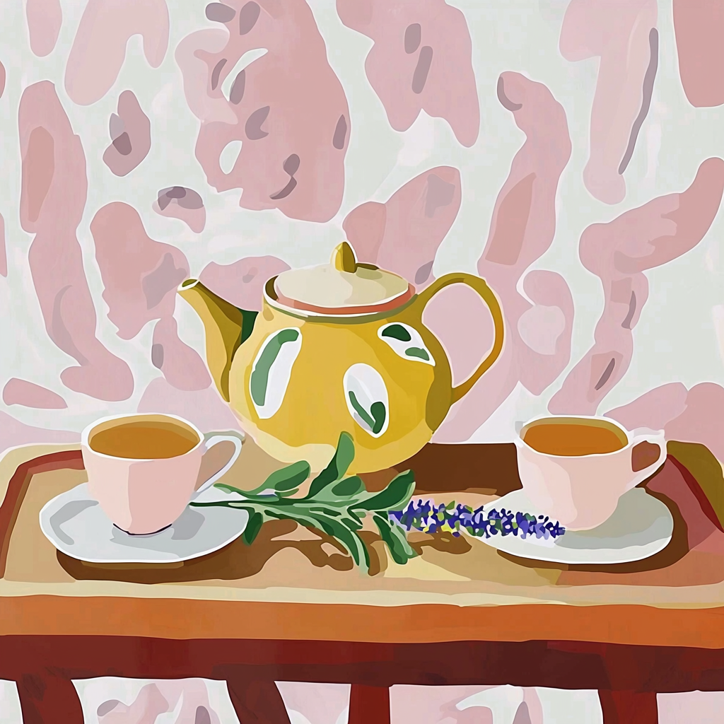 Serene Tea Setting