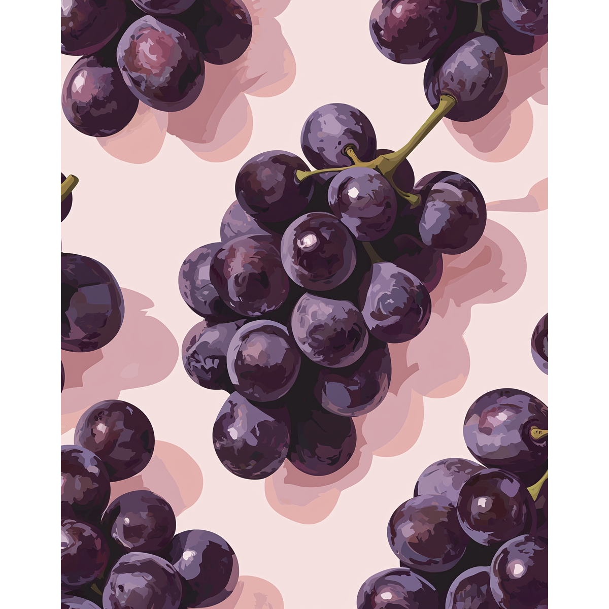 Soft Pastel Grapes