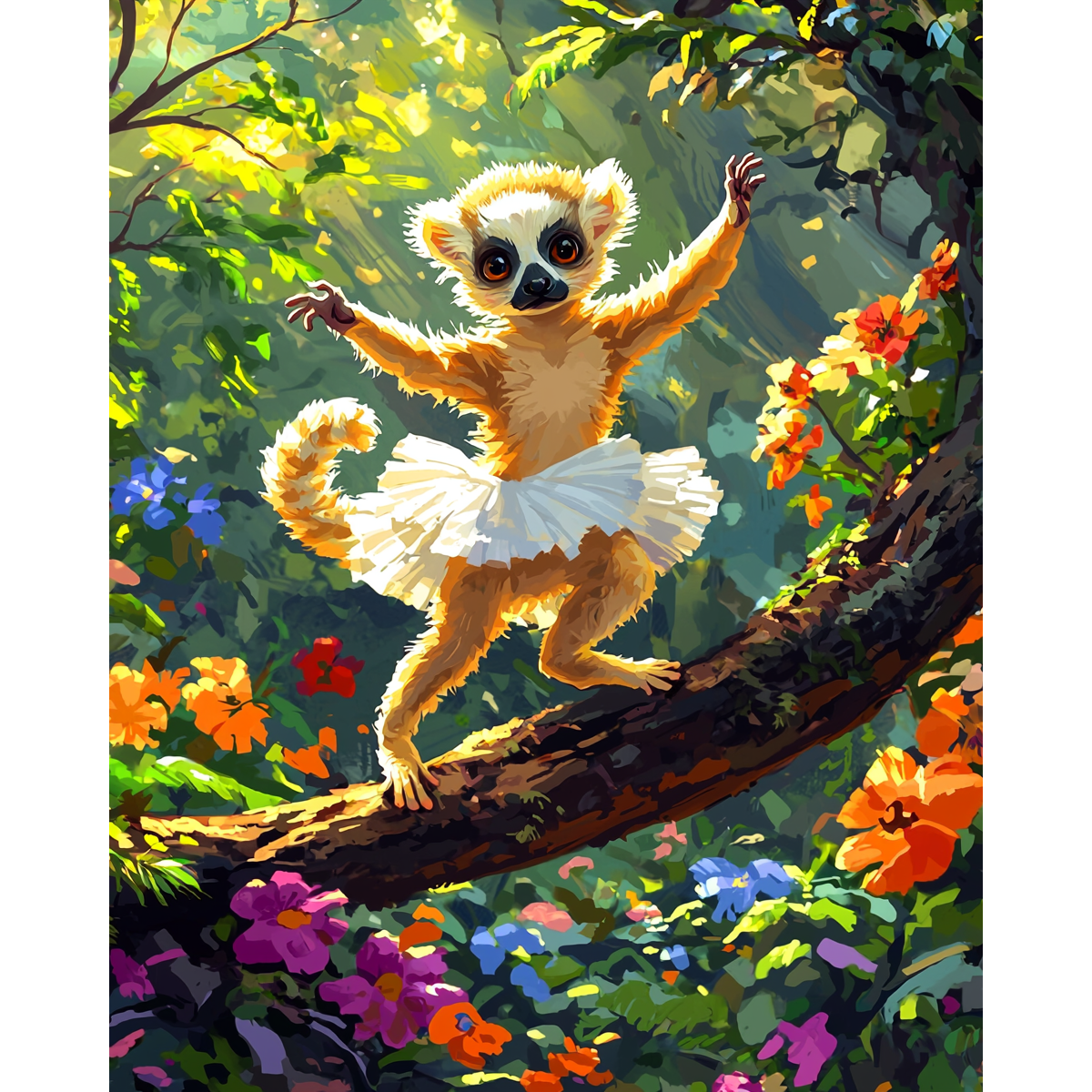 Spinning Tutu Lemur