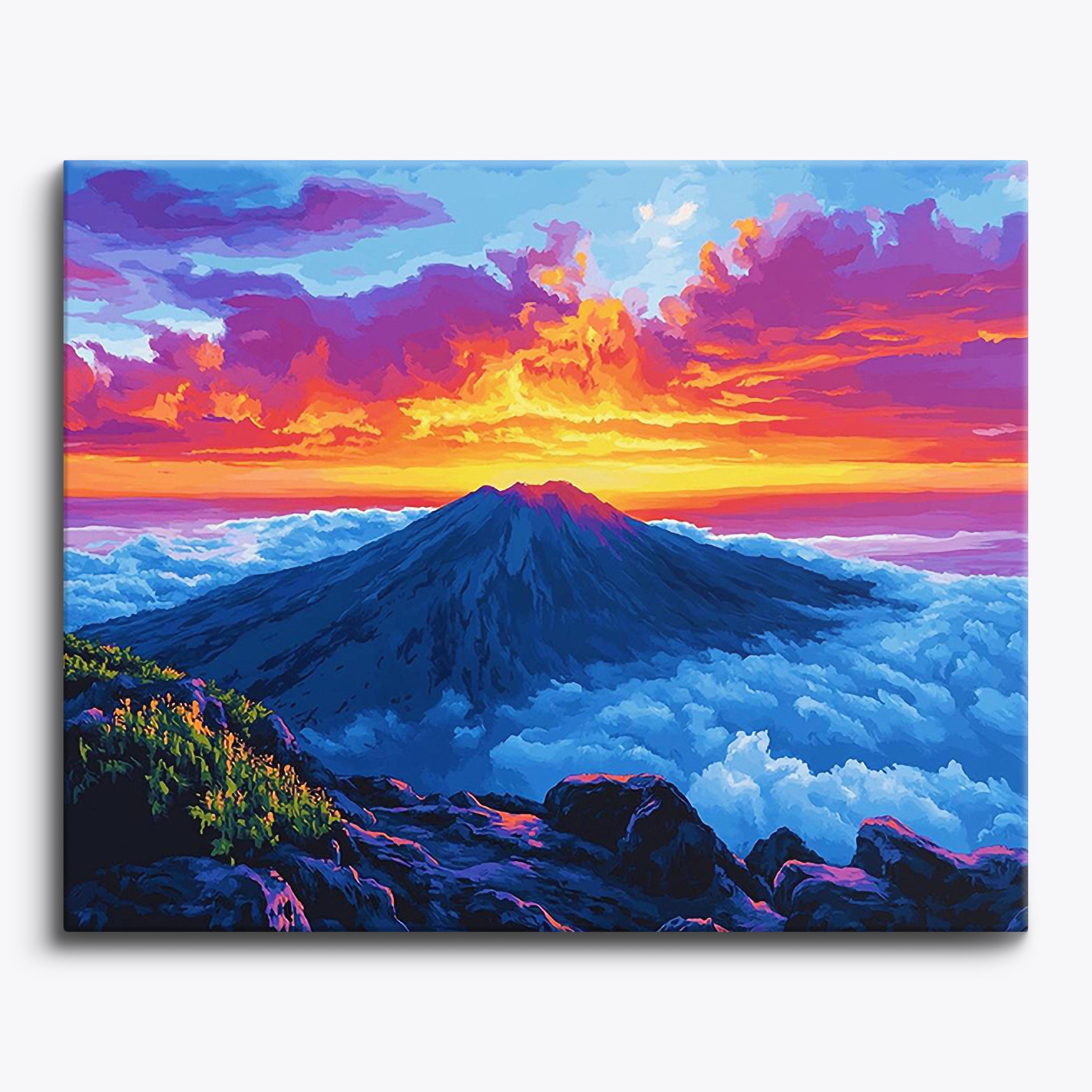 Sunrise Crater No Frame / Regular (15.75"x19.7"/40x50cm) / 24 colors