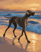 Galloping Great Dane