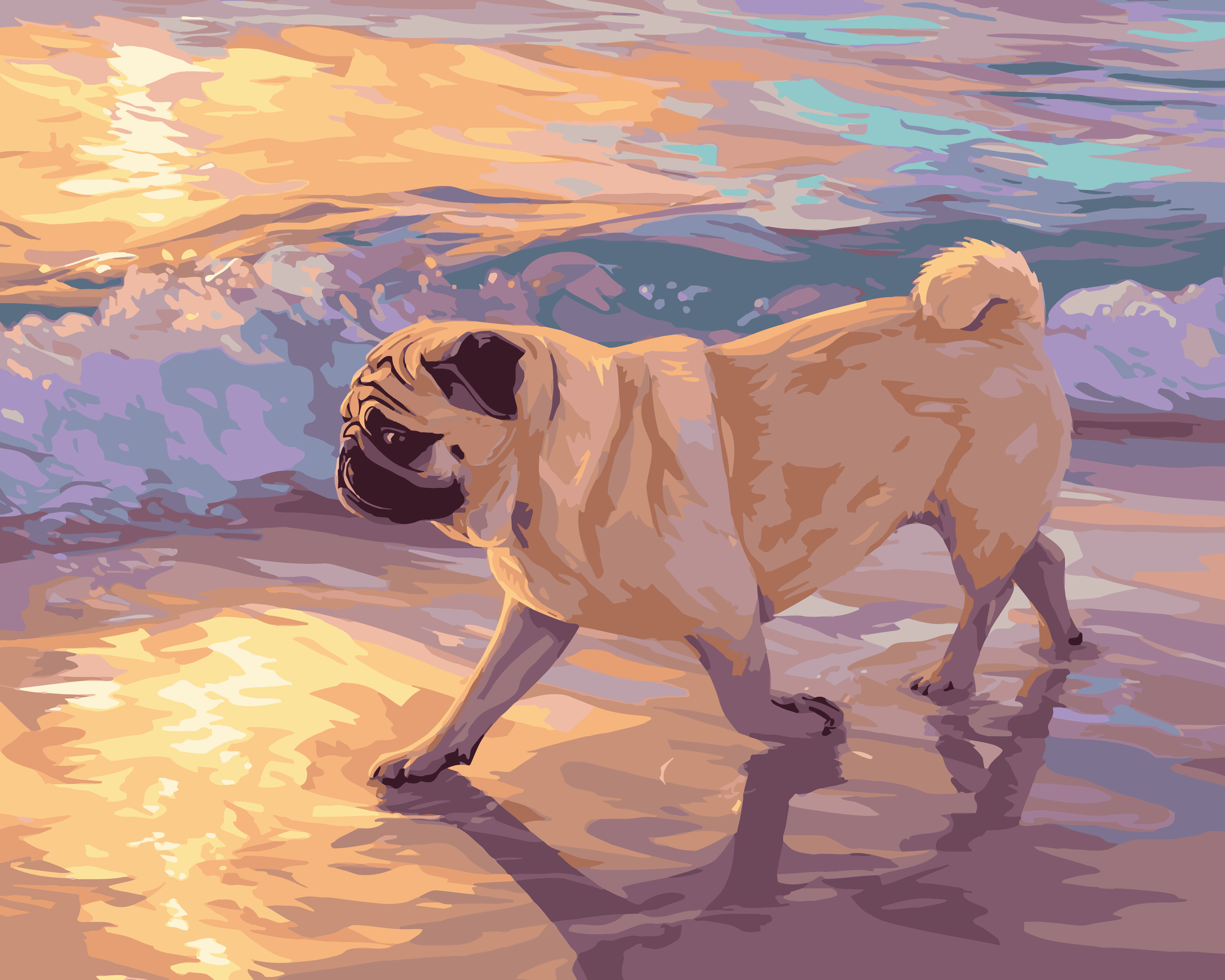 Beach Dwelling Pug